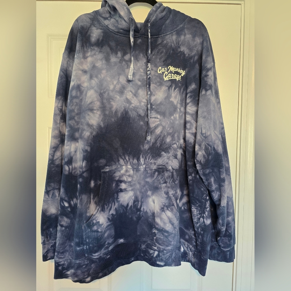 Mens Garage Monkey Tie-Dye Hoodie